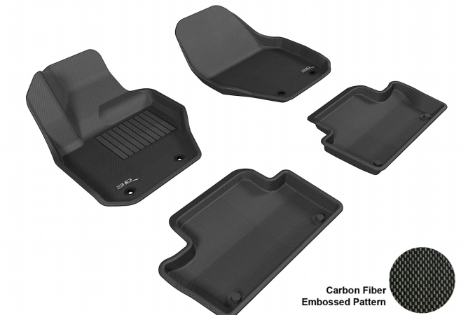 VOLVO XC60 2009-2014 KAGU BLACK R1 R2 Floor Mat