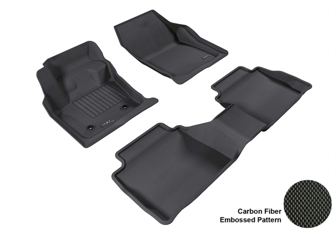 FORD FUSION 2013-2014 KAGU BLACK R1 R2 Floor Mat