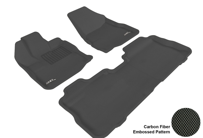 L1GM00501509 GMC TERRAIN 2010-2014 KAGU BLACK R1 R2 (2 HOOKS) Floor Mat