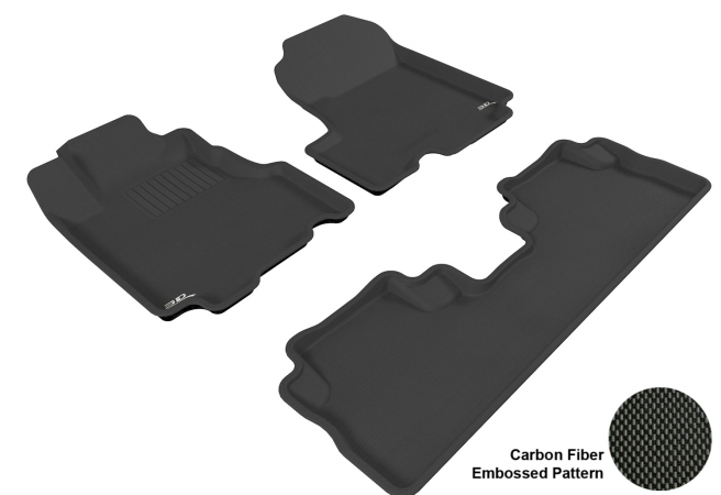 HONDA CR-V 2007-2011 KAGU BLACK R1 R2 Floor Mat