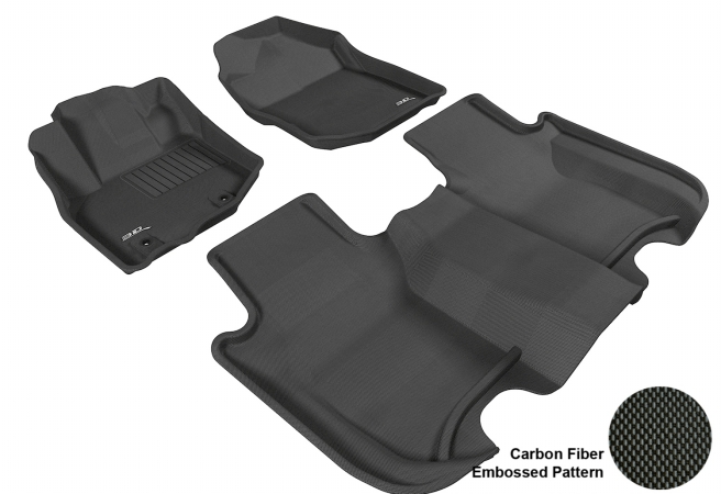 3D MAXpider Complete Set Custom Fit All-Weather Floor Mat, Black (L1HD04201509)