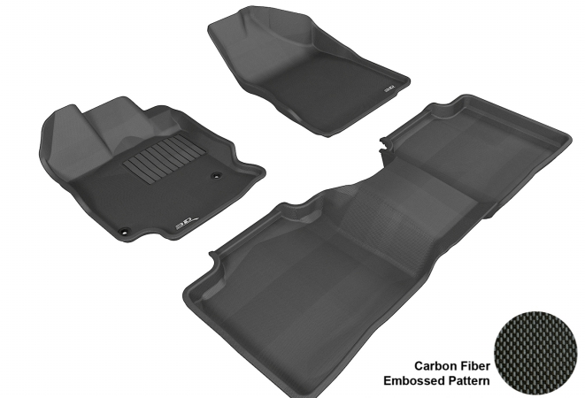 3D MAXpider Complete Set Custom Fit All-Weather Floor Mat, Black (L1TY13401509)