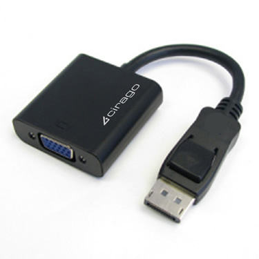 CIRAGO DPN1011 Adapter, Mini DisplayPort, DP to VGA, Black General use