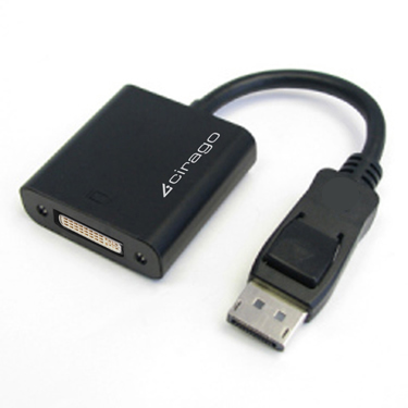 CIRAGO DPA1021 Adapter, Mini DisplayPort, DP to DVI SL, Black