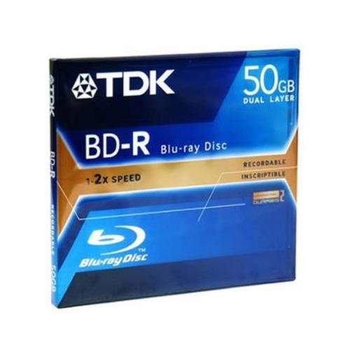 Picture of TDK BD-R50A Disc&#44; Blu-ray&#44; Dual Layer&#44; 50GB&#44; Write Once&#44; 2X&#44; Professional&#44; Jewel Case