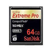 Picture of SANDISK SDCFXPS-064G-A46 SanDisk- Extreme Pro- Compact Flash- 64GB- CF 160 MBps Read-150 MBps Write