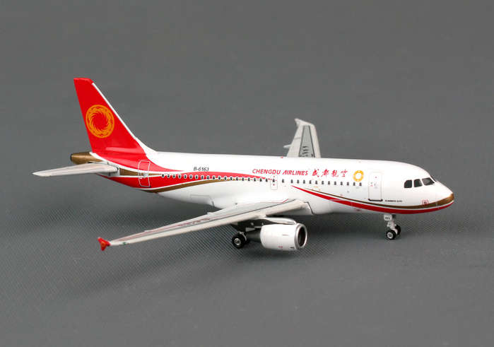 Phoenix Diecast 1-400 PH1141 Phoenix Chengdu A319 1-400 REG No.B-6163