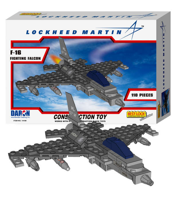 Picture of Best Lock BL14188 F-16 110 Piece Construction Toy