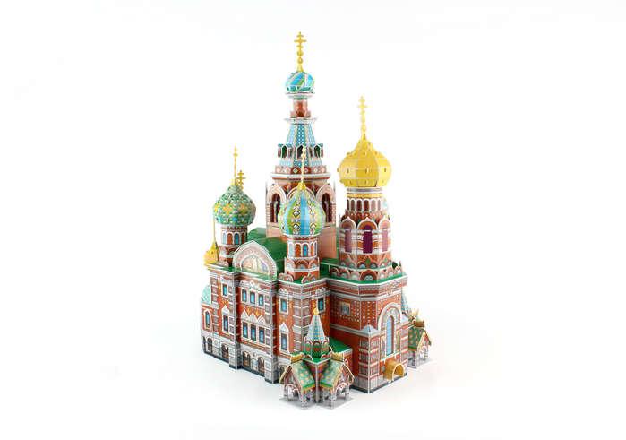 Picture of 3D Puzzles CFMC148H Cathedral Of The Resurrection Of Christ 3D Puzzle 233 Pcs