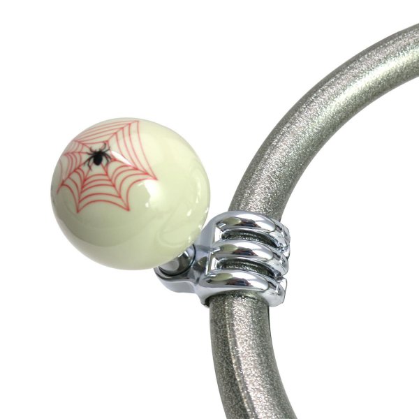 Picture of American Shifter Company ASCBN09001 Ivory Spider Suicide Brody Knob Opaque