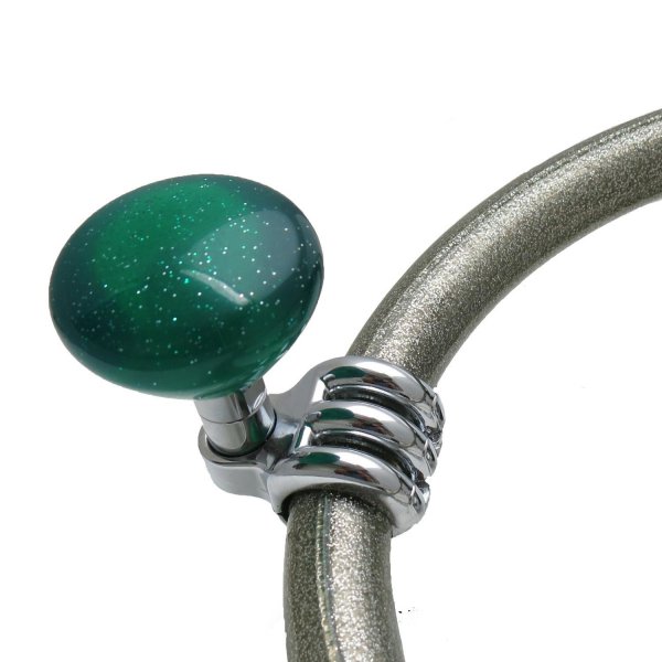 ASCBN10008 Green Retro Series Suicide Shift Knob Translucent with Metal Flake