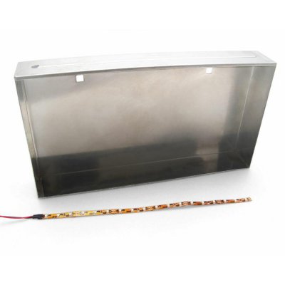 AutoLoc Power Accessories AUTLPBAWT White Illuminated ~ Frenched License Plate Relocation Kit