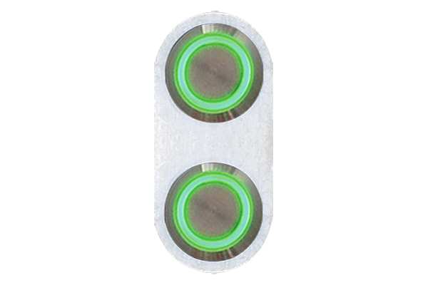 AUTBBA22  Daytona Billet Switch with GREEN LED Illumination - Single Switch