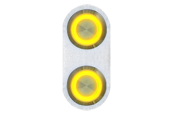 AUTBBA26 Daytona Billet Switch with YELLOW LED Illumination - Single Switch
