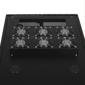 Rack Enclosure Cabinet Roof Mount Fan Panel Airflow Mgmt 120v