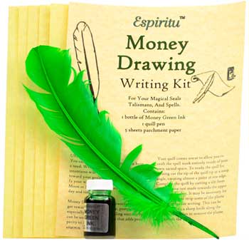 Picture of Azure Green RWKMON Money Drawing writing kit