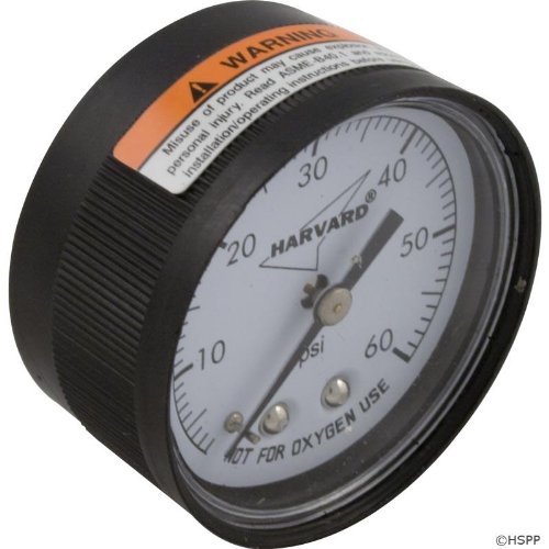 Pressure Gauge .25In Mpt Back