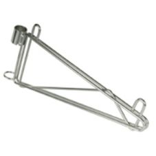 Focus Foodservice FPMB14SCH 14 in. Chromate single post mount bracket
