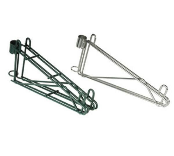 Focus FPMB18SGN Brackets for 18 Deep Wall Mounted Shelf, Epoxy, Green Epoxy