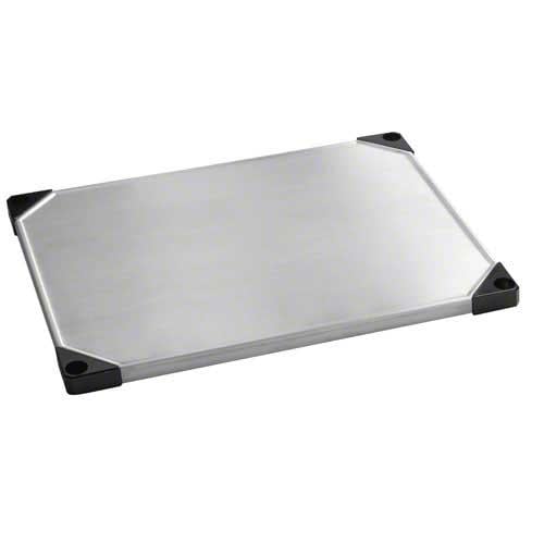 Focus FF1824SSS Stainless Steel Solid Shelf - 24W x 18D, Silver