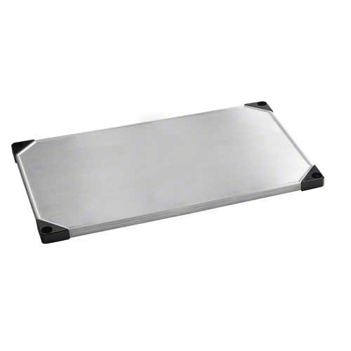 Focus FF2436SSS Stainless Steel Solid Shelf - 36W x 24D, Silver