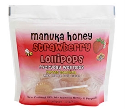 Picture of Pacific Resources International 00326 Strawberry&Manuka Honey Lollipops