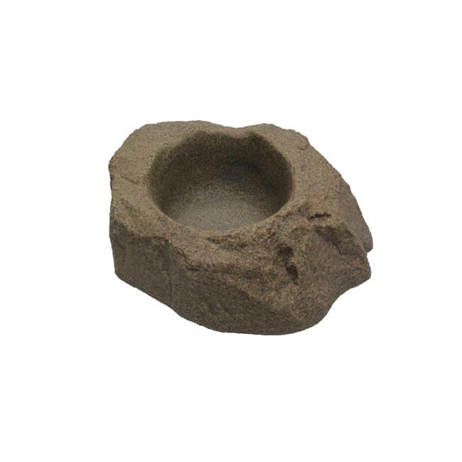 DekoRRa Products 130-RB Dog Dish - Planter Rock - Riverbed