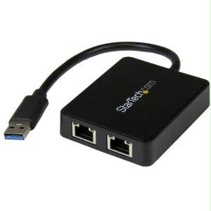 Picture of USB32000SPT Startech Add Two Gigabit Ethernet Ports And A Usb 3.0 Pass-through Port To Your Laptop Th