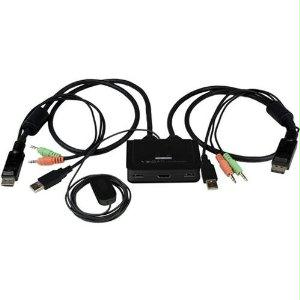 2 Port Usb Hdmi Cable Kvm Switch With Audio And Remote Switch - Usb Powered