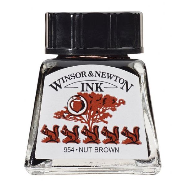 Picture of ColArt 1005441 Drawing Ink 14ml Nut Brown