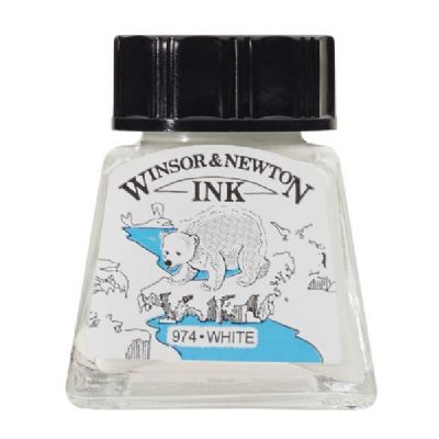 Picture of ColArt 1005702 Drawing Ink 14ml White