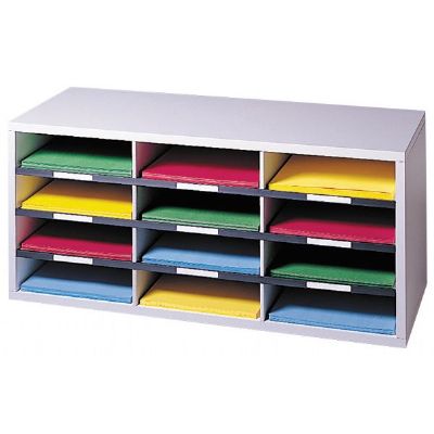 Picture of Fellowes FEL25004 Smart Stack 12 Compartment Literature Organizer