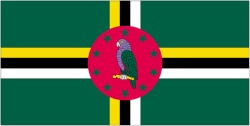 3 ft. x 5 ft. Nyl-Glo Dominica Flag