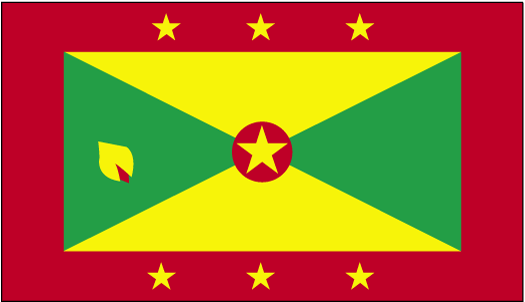 4 ft. X 6 ft. Nyl-Glo Grenada Flag