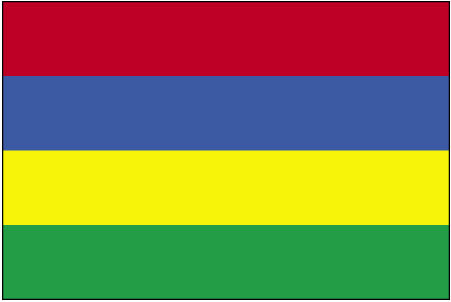 5 ft. X 8 ft. Nyl-Glo Mauritius Flag