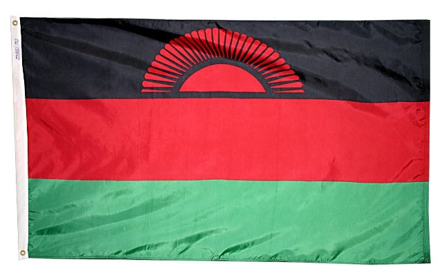 5 ft. X 8 ft. Nyl-Glo Malawi Flag