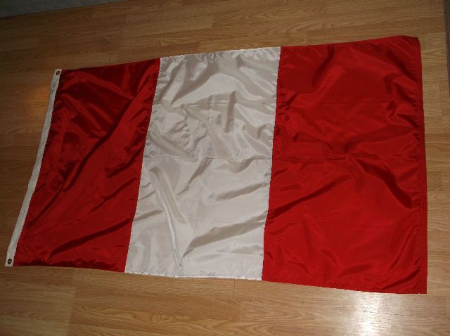 3 ft. x 5 ft. Nyl-Glo Peru Civil Flag
