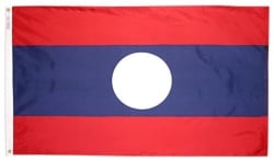 3 ft. x 5 ft. Nyl-Glo Laos Flag