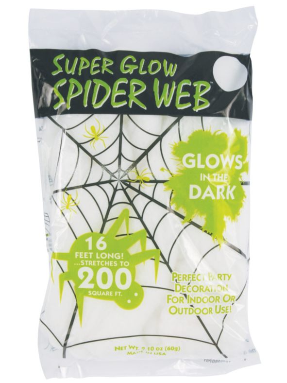 Fun World  60 Gram Glow in the Dark Spider Web