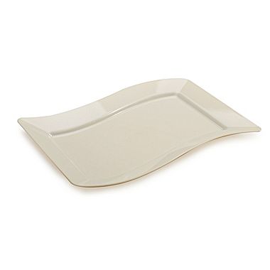 Picture of Fineline Settings 1407-BO Bone Rectangle Luncheon Plate