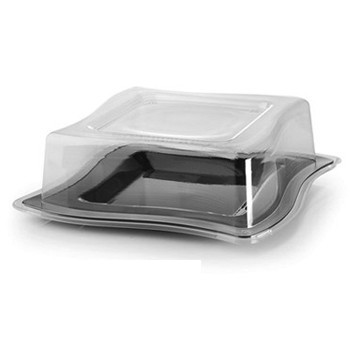 Picture of Fineline Settings 108-L Clear Square Salad Plate Lid