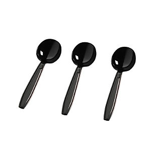 Picture of Fineline Settings 2505-BK Black Soup Spoons- Box