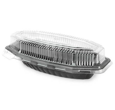 Picture of Fineline Settings 9215-L 15 Oz. Serving Boat Dome PET Lid