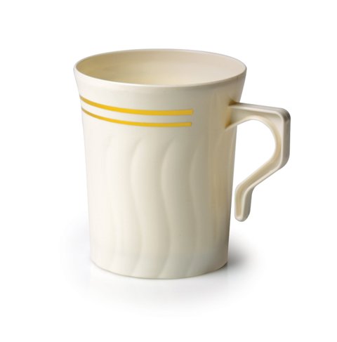Picture of Fineline Settings 508-BO Bone & Gold 8 Oz. Coffee Mug
