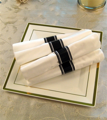 Picture of Fineline Settings 720 Silver Napkin Roll- Fork- Knife