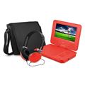 Ematic EPD707RD 7 in. Dvd Player Bundle Red Ematic EPD707RD 7 in. Dvd Player Bundle Red