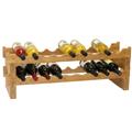 Oceanstar 18-Bottle Stackable Bamboo Wine Rack Oceanstar 18-Bottle Stackable Bamboo Wine Rack