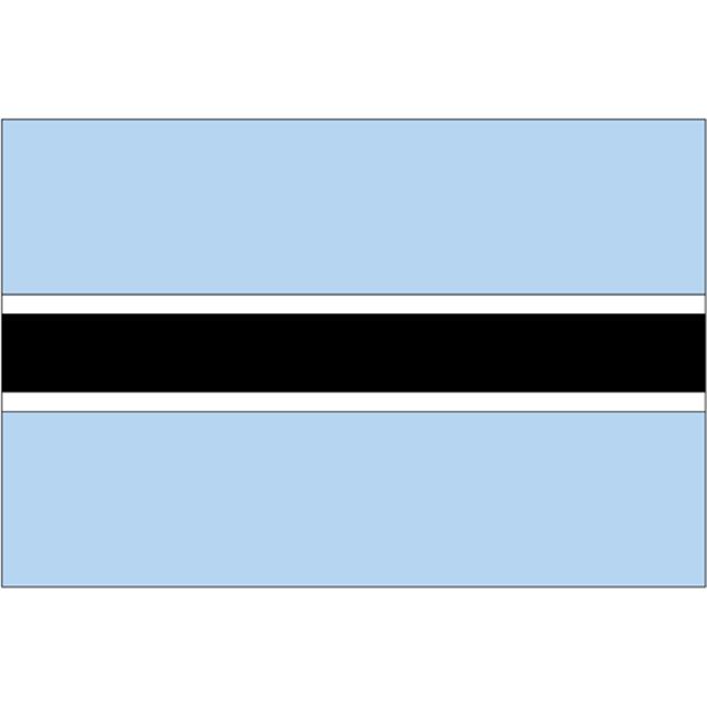Annin Flagmakers Botswana Flag - 2x3 Ft Nylon SolarGuard NYL-Glo, Made In USA - View #3