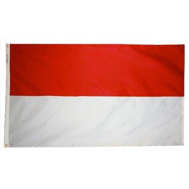 Annin Flagmakers 193710 2 ft. X 3 ft. Nyl-Glo Indonesia Flag