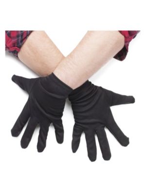 Picture of Fun World FW90243K Black Plus Size Theatrical Gloves